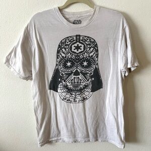 Star Wars darth vader sugar skull yo soy tu padre graphic T-shirt adult large
